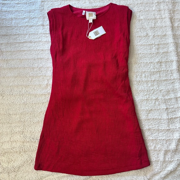 Emily McCarthy Cranberry Red Del Mar Sleeveless Dress - Picture 4 of 14